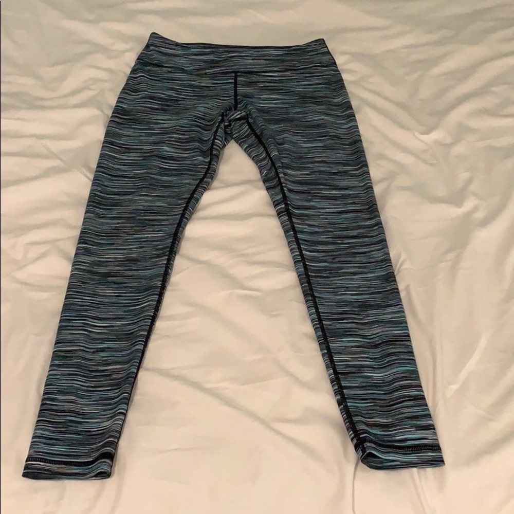 Blue stripe Zella leggings
